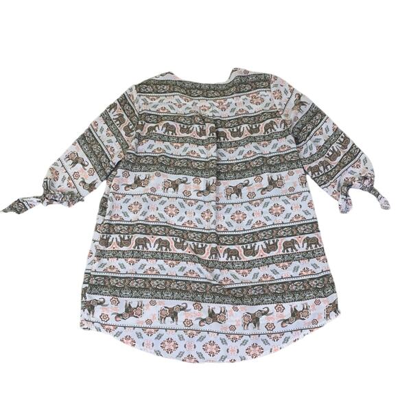 Wishful Park Blouse Top Boho Semi Sheer Size Large - Picture 2 of 7